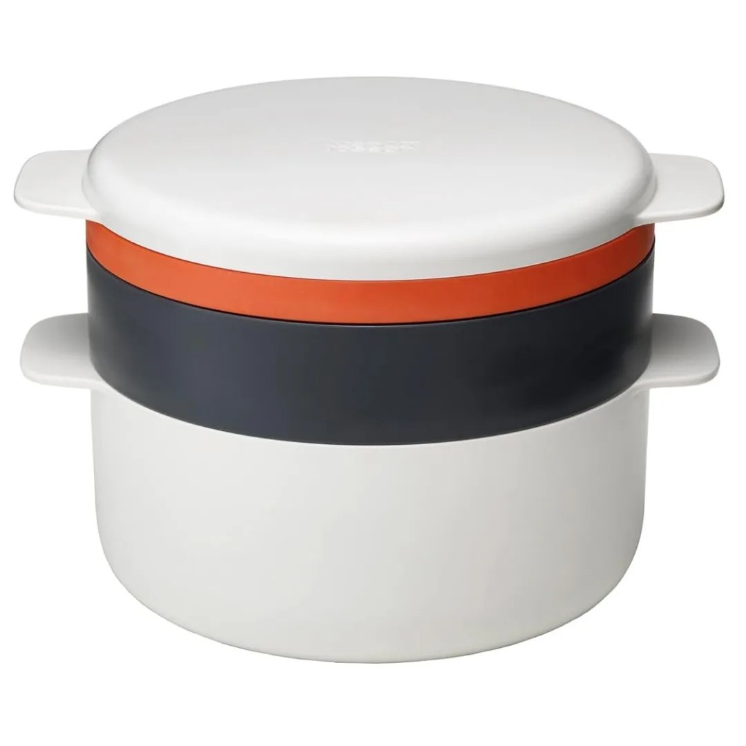 Joseph Joseph M-Cuisine 4-Piece Stackable Microwave Cooking Set Stone/Orange