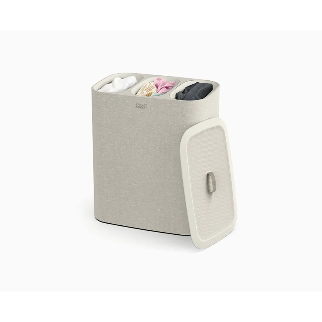 Joseph Joseph Tota Trio 90L Laundry Basket Ecru