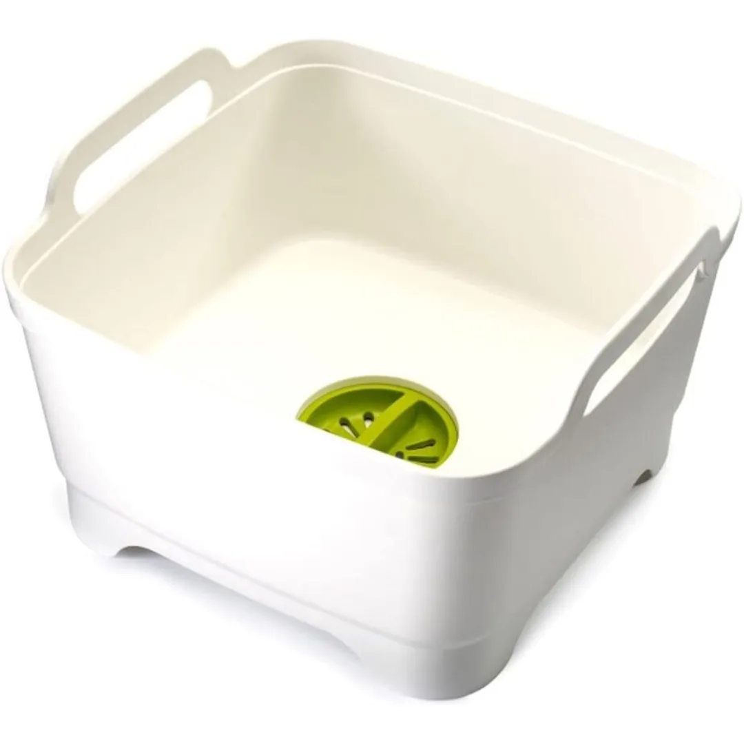 Joseph Joseph Wash &amp; Drain Bowl White Green 85055