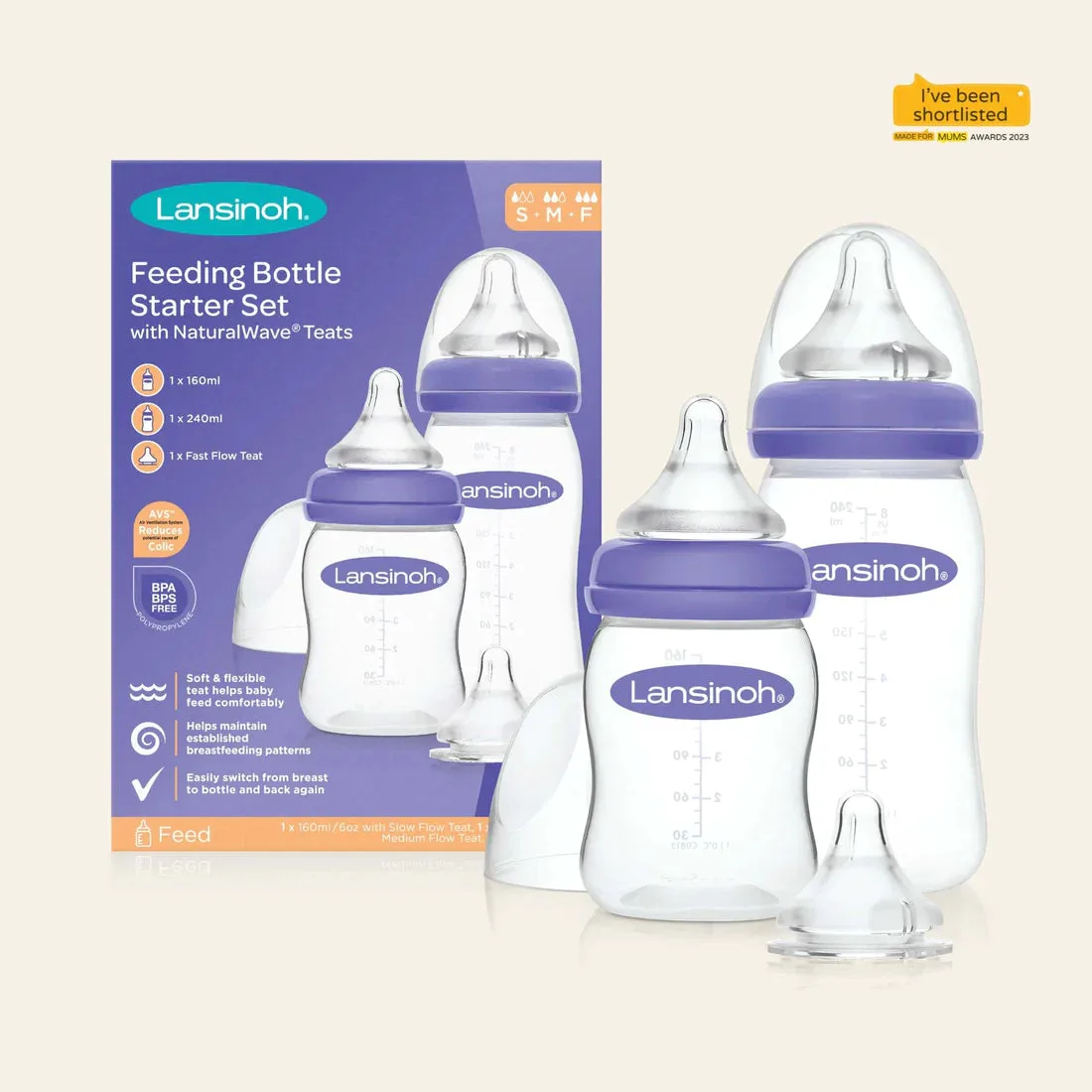 lansinoh Feeding Bottle Starter Set-76310