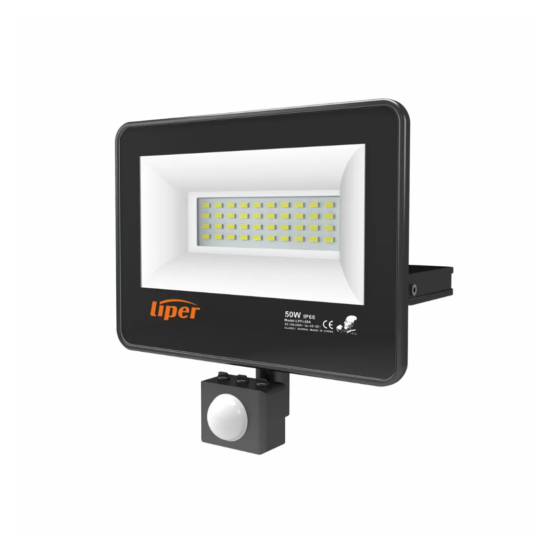 Liper LPFL-50BS01-G-DL LED PIR Sensor Floodlight 50W Cool Daylight 4100lm