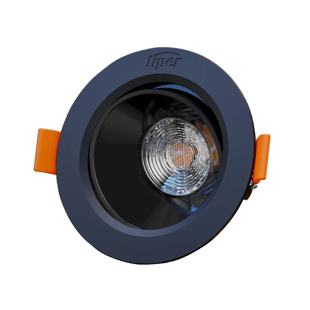 Liper LP-CL05G01-YB LED Recessed Downlight 5W 3CCT D88mm Black