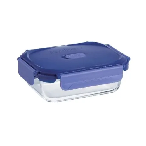 Luminarc Pure Box Putina Glass Storage Box 1520ml Rectangle V6451