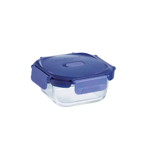 Luminarc Pure Box Putina Glass Storage Box with Lid 320ML Square V6445