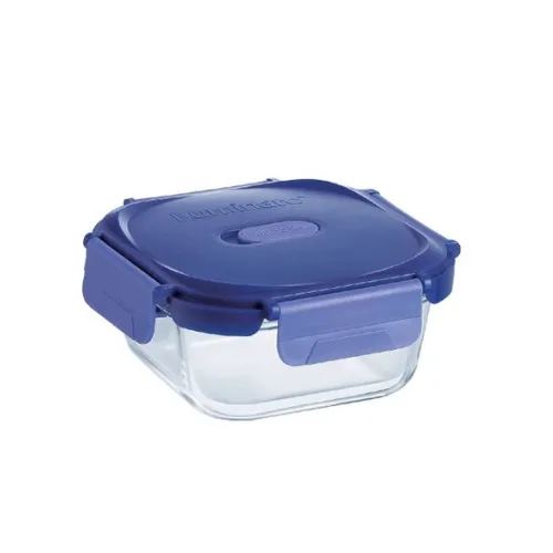 Luminarc Pure Box Putina Glass Storage Box with Lid 520ML Square V6446
