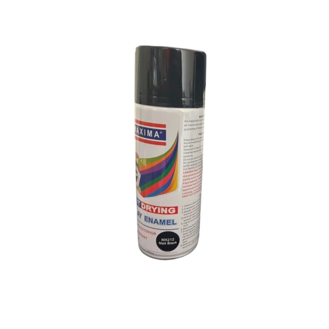 Maxima Flat Black Spray Paint T020-MX212
