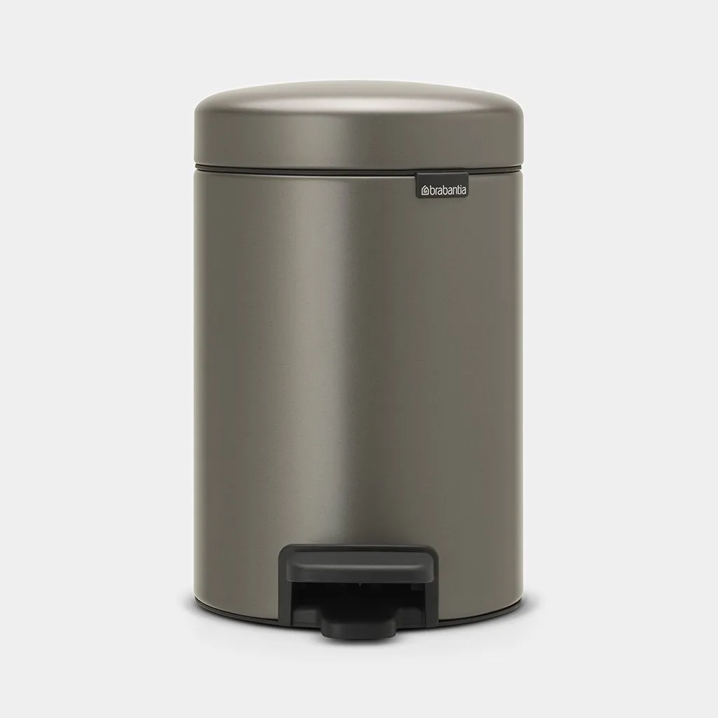 Newicon Pedal Bin 3L - Platinum