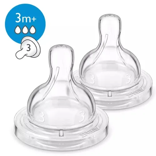 Philips Avent Anti-Colic Teats 3m+ 2-Pack SCF633/27
