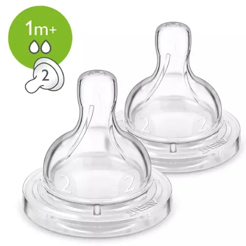 Philips Avent Anti-Colic Teats 1m+ 2-Pack SCF632/27