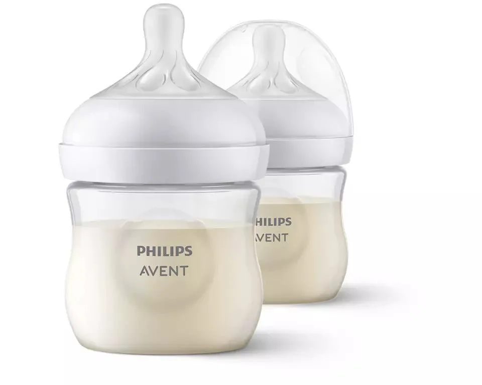 Philips Avent Natural Response Baby Bottle 125ml 0m+ 2-Pack SCY900/02