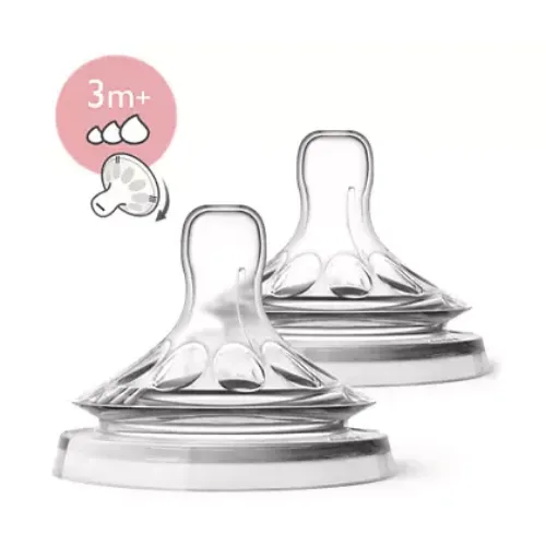 Philips Avent Natural Teats Fast Flow 2-Pack SCF045/27