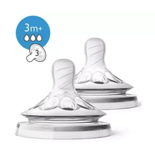Philips Avent Natural Teats 3m+ 2-Pack SCF043/27