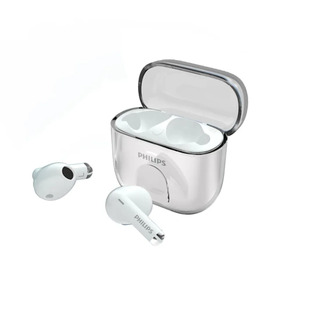 Philips True Wireless Headphones TAT1158WT Touch Control Clear Sound White