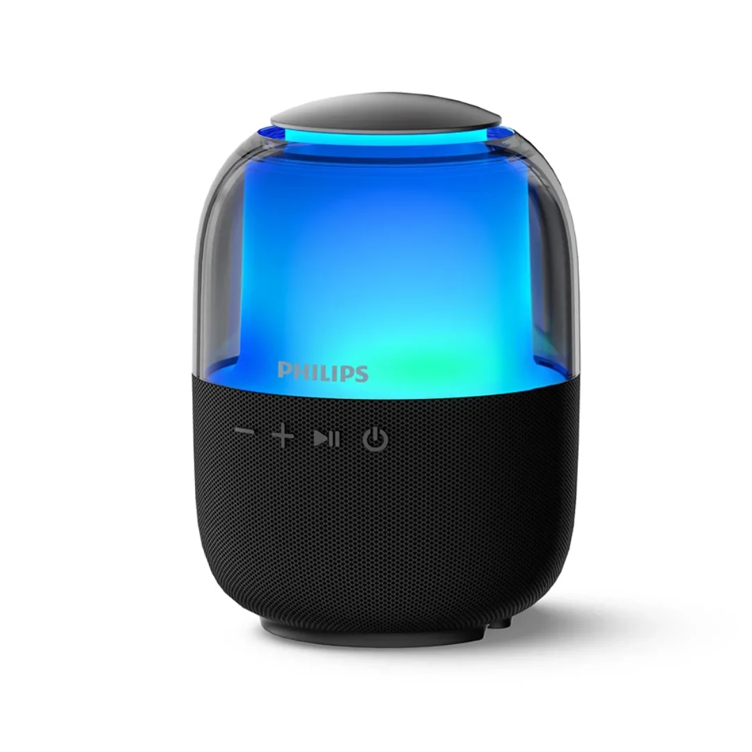 Philips Wireless Speaker TAS2108BK Punchy Bass Multi-Colour Lights