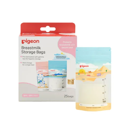 Pigeon Breastmilk Storage Bags Holidays 120ml 25pk 79320EK