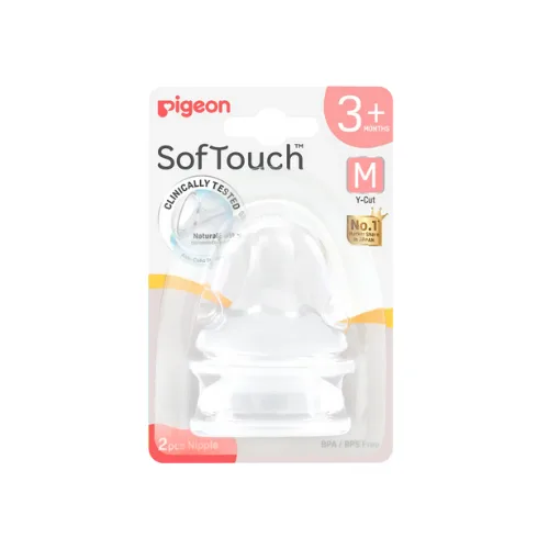 Pigeon SofTouch Teat Size M 3M+ 79463EK (2 Pack)