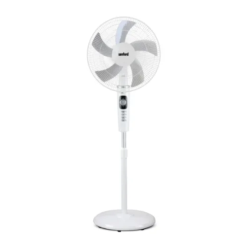 Sanford 16-Inch Heavy-Duty Stand Fan SF938SFN White