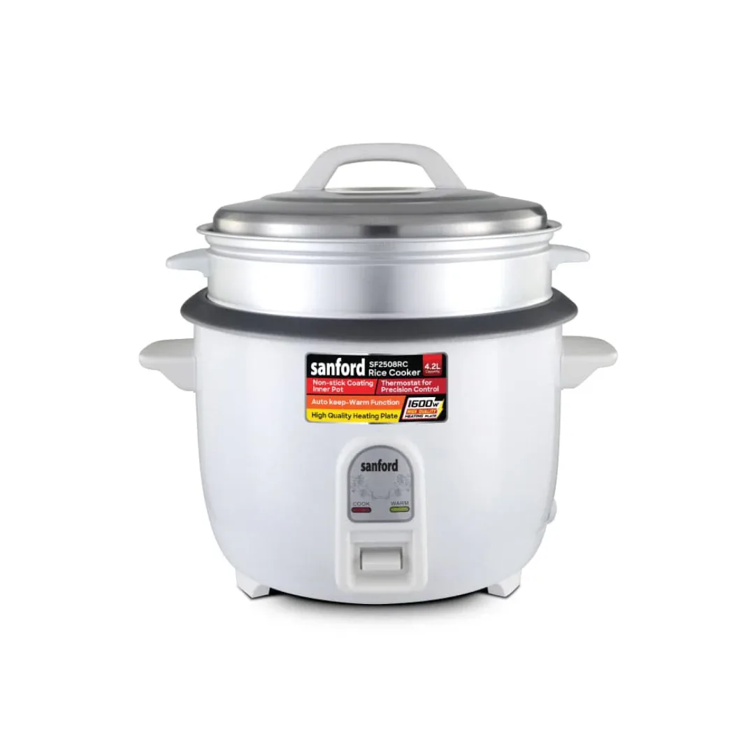 Sanford 4.2L Rice Cooker with Steamer 1600W Non-Stick Pot SF2508RC