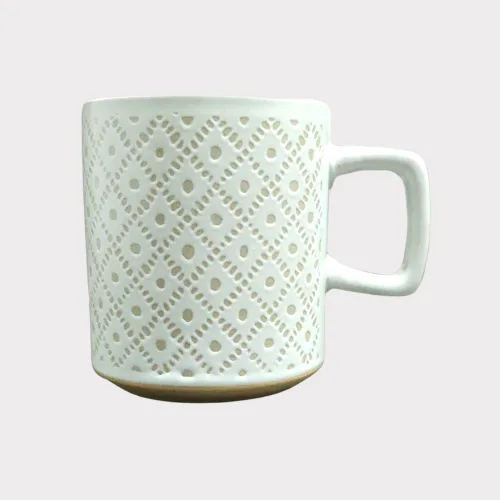 Soul Sips Moon Thread 400ML Ceramic Mugs Set of 6