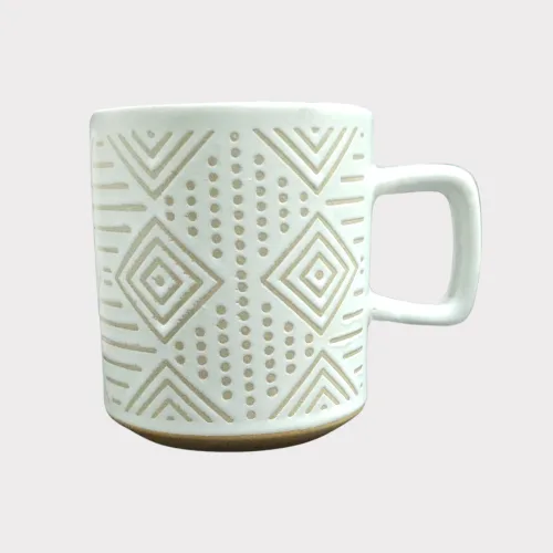 Soul Sips Moon Thread 400ML Ceramic Mugs Set of 6
