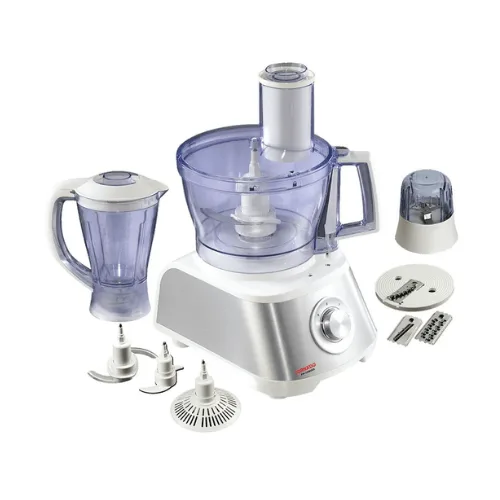 TORNADO Food Processor 1000 Watt, 2 Liter Bowl, 1.5 Litre Blender, White FP-1000SG