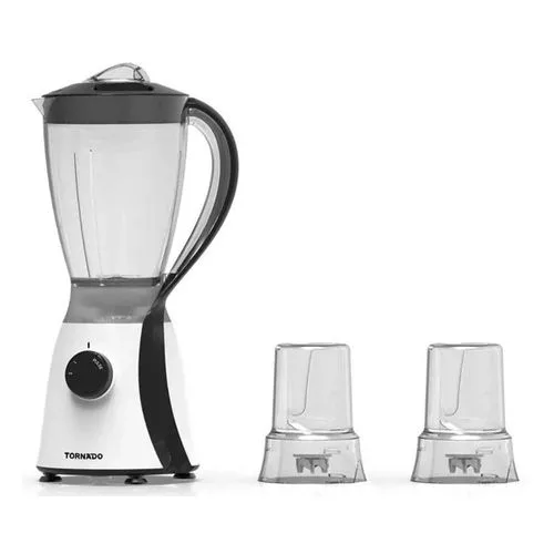 Tornado Electric Blender 600 Watt, 1.5 L, 2 Mills, White TB-600/2