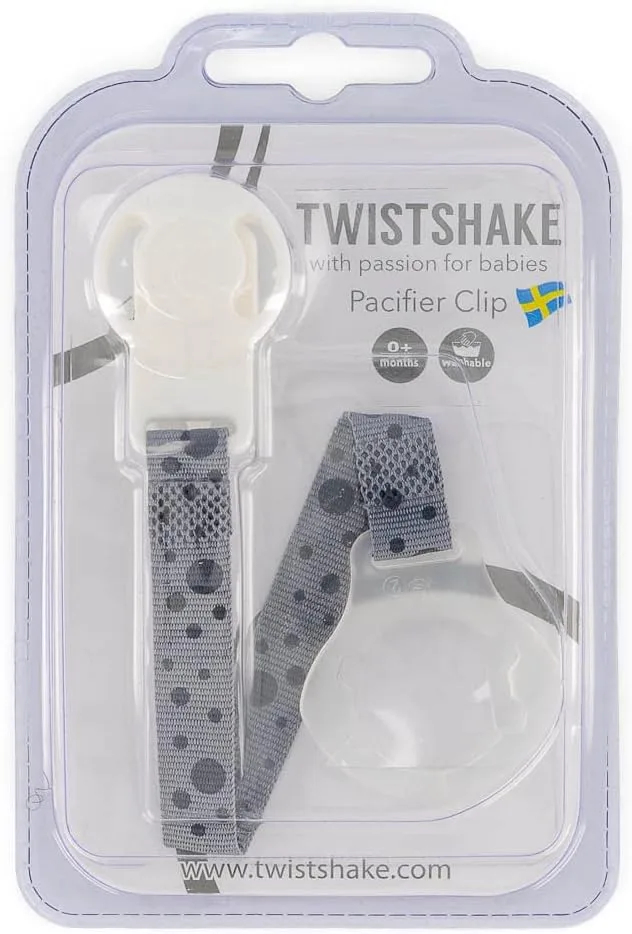 Twistshake Clip Pacifier Pastel Grey-78296