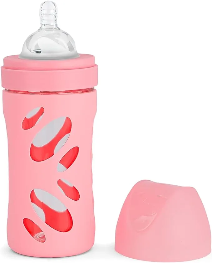 Twistshake Anti-Colic Glass Bottle 260ml Pastel Pink-78585
