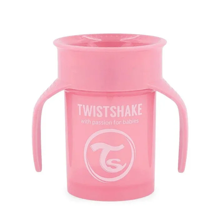 Twistshake 360 cup 6m Pastel Pink-78928