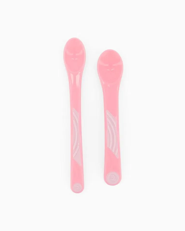 Twistshake 2x Feeding Spoon Set 4+m Patel Pink-78189