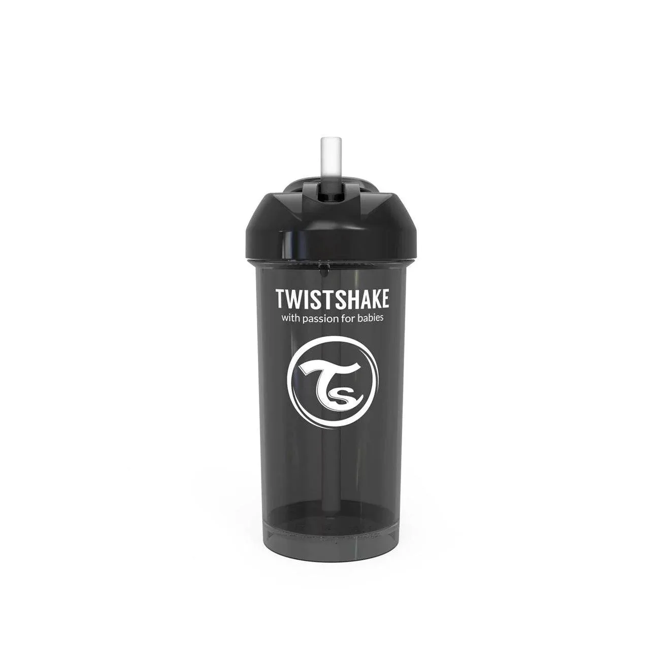 Twistshake Straw cup 360ml 6+m black-78593