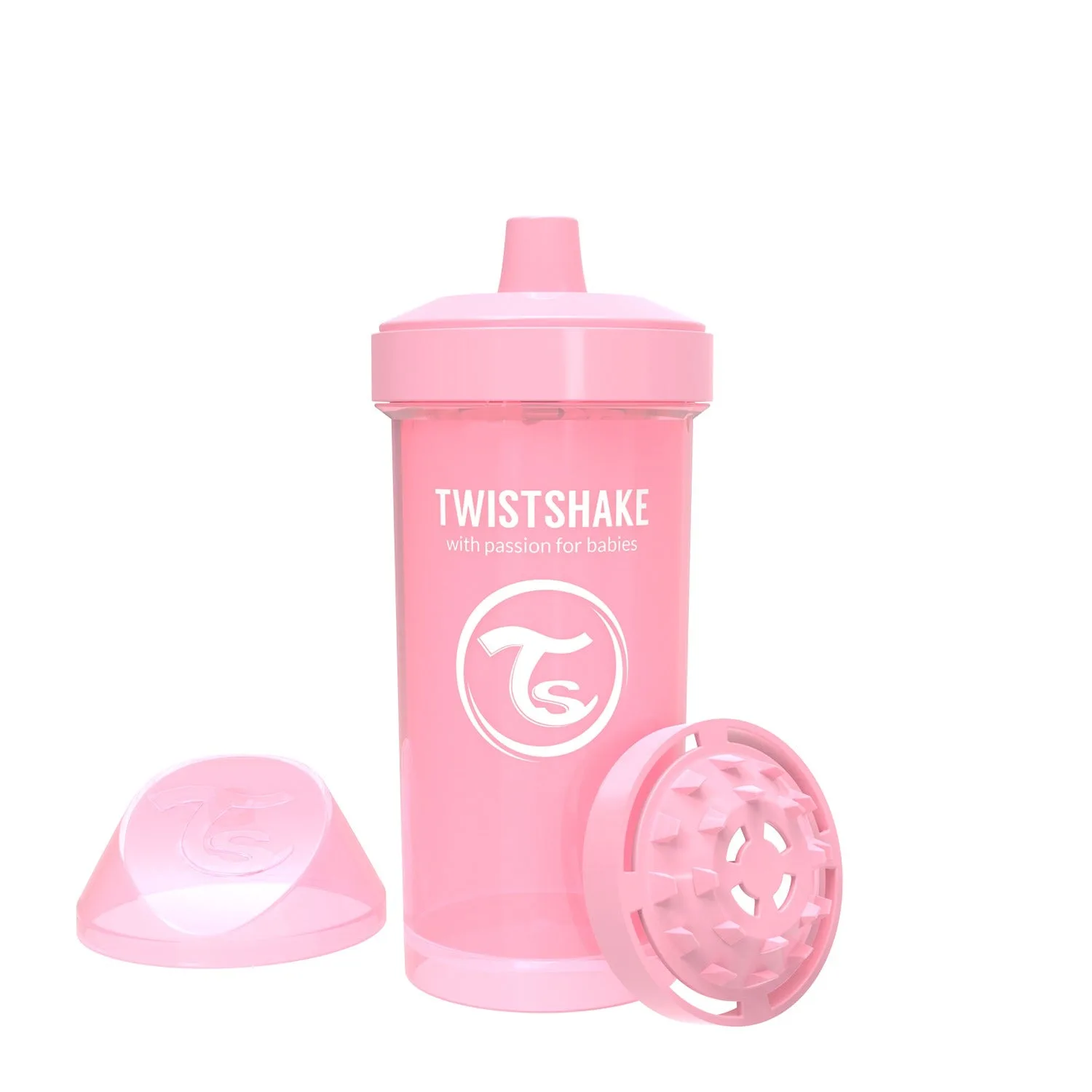 Twistshake Kid Cup 360ml 12+m Pastel Pink-78279