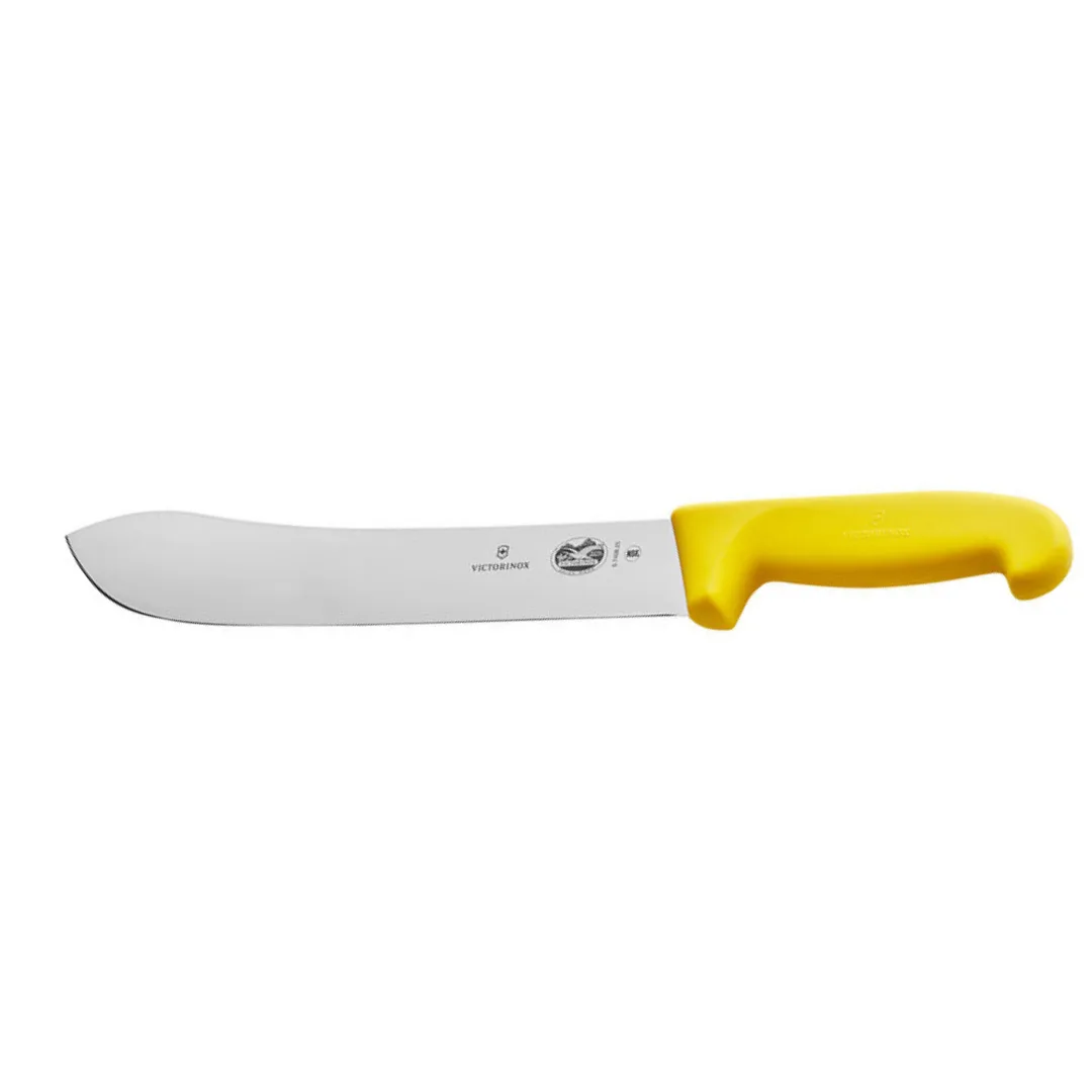 Victorinox Fibrox Butcher's Knife 10 Inch Wide Tip Yellow 5.7408.25