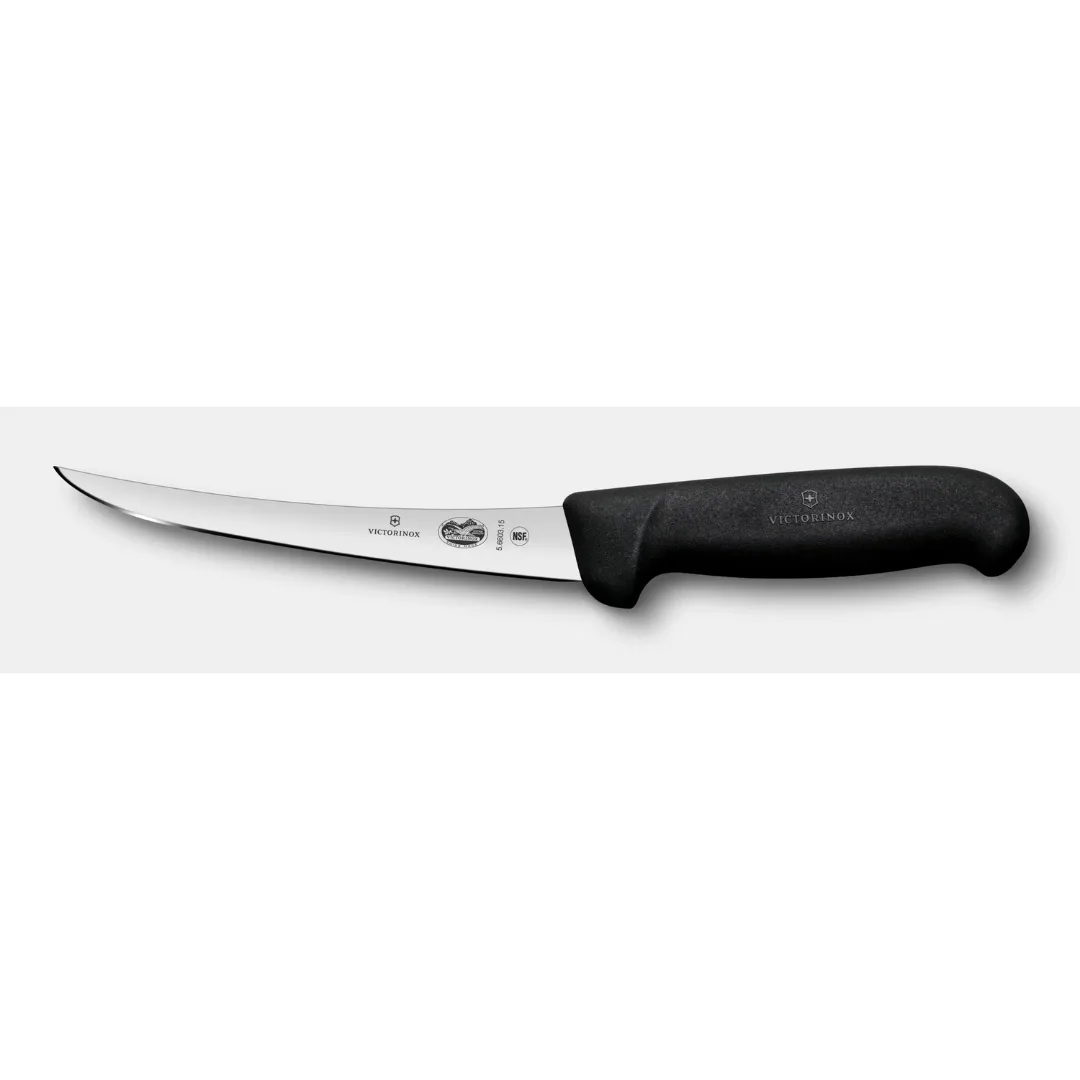 Victorinox Fibrox Boning Knife 6 Inch Curved Narrow Blade 5.6403.15