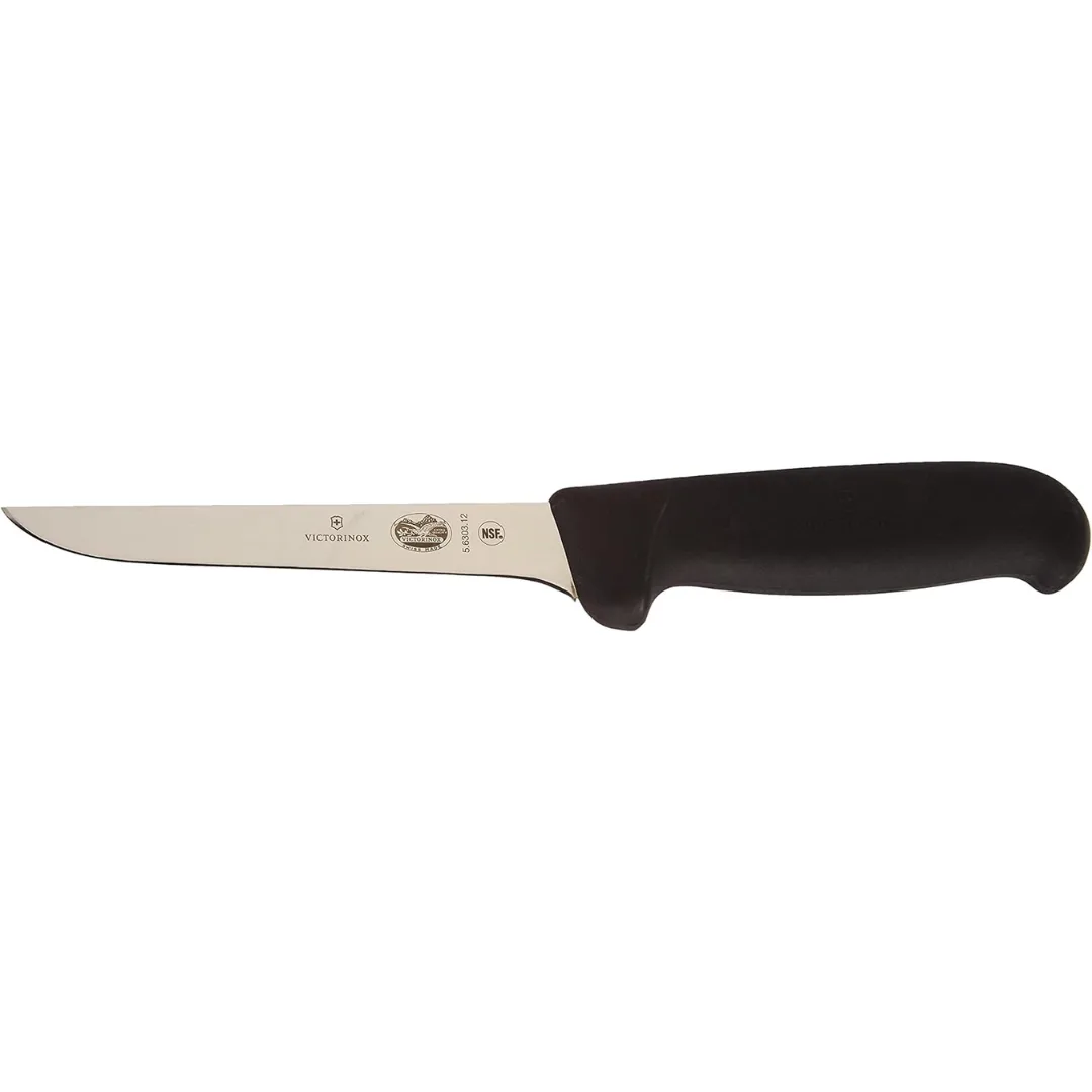 Victorinox Fibrox Boning Knife 5 Inch Curved Wide Blade 5.6303.12
