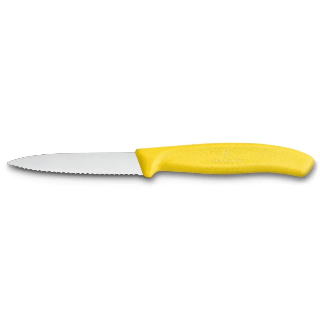 Victorinox Paring Knife Yellow 8cm Serrated 6.7636.L118