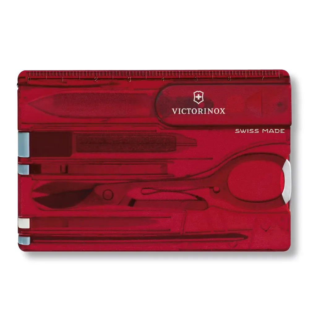 Victorinox SwissCard Classic Red Transparent 0.7100.TB1