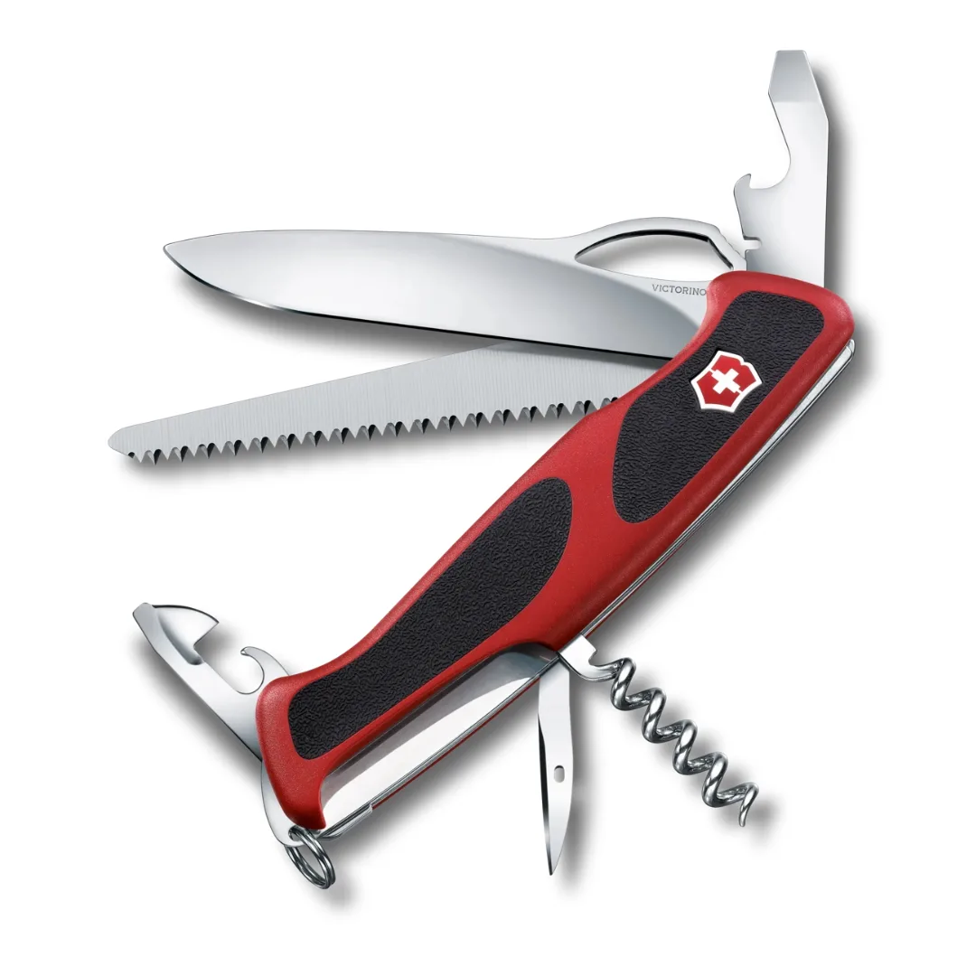 Victorinox Swiss Army Knife Ranger 79 M Grip 130mm Red Black 0.9563.MCB1