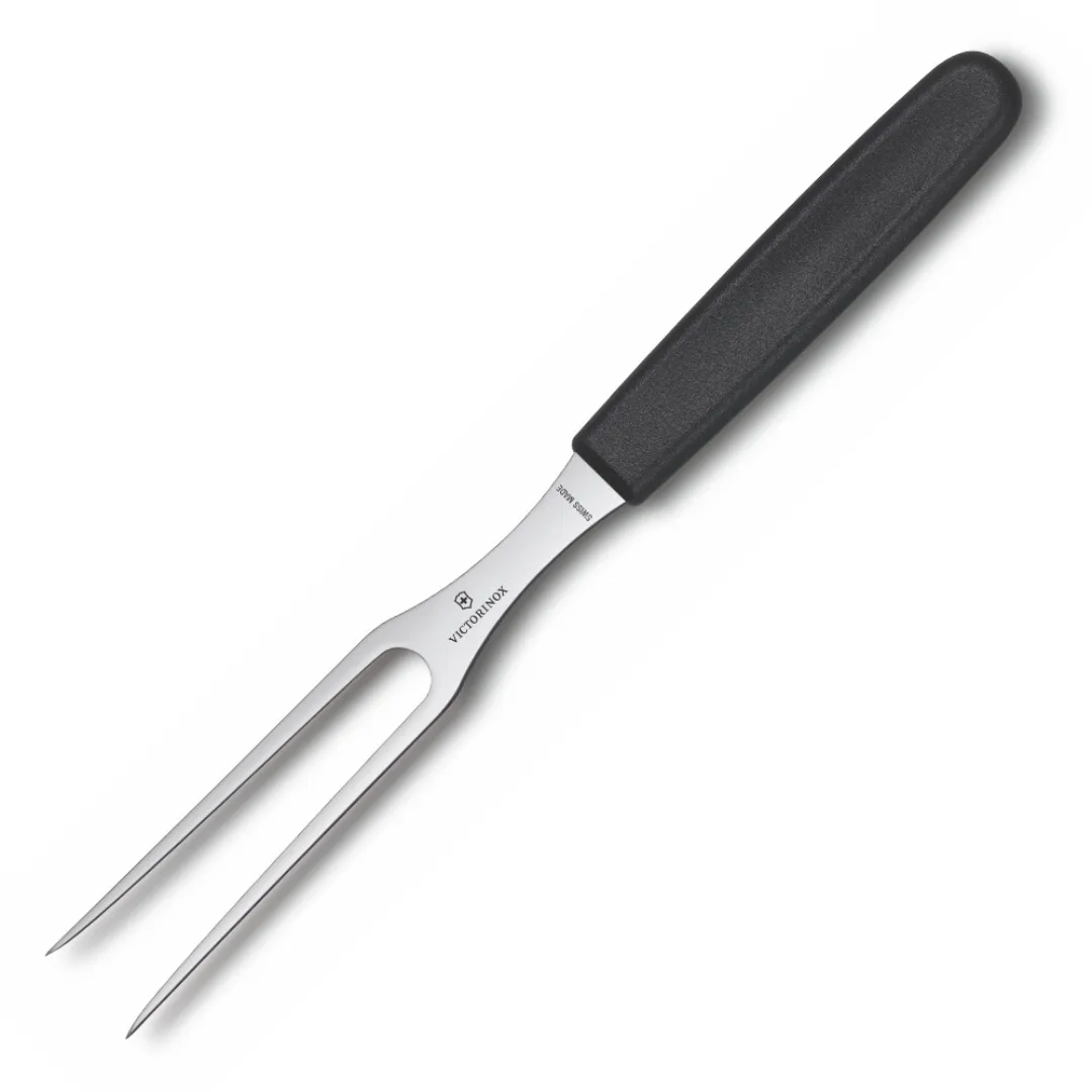 Victorinox Standard Carving Fork 6 Inch Black Handle Flat 5.2103.15