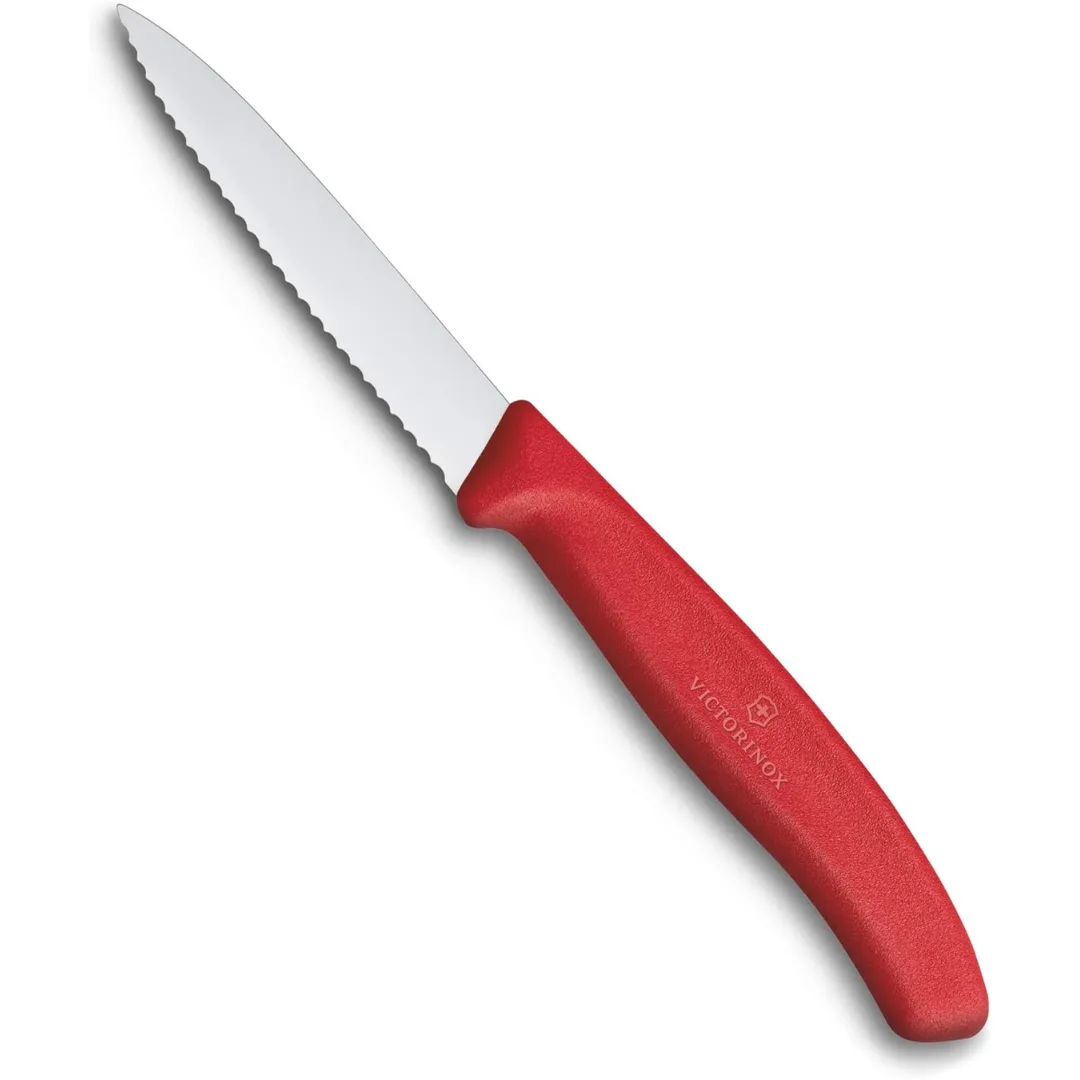 Victorinox Swiss Classic Paring Knife Serrated 8cm Red 6.7631
