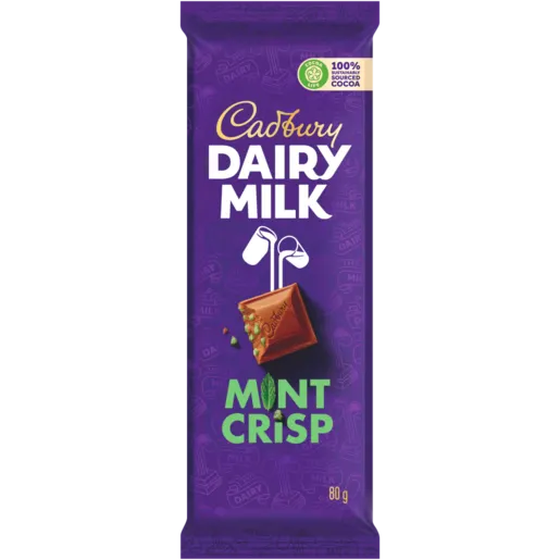 Cadbury Dairy Milk Mint Crisp 55Gx18