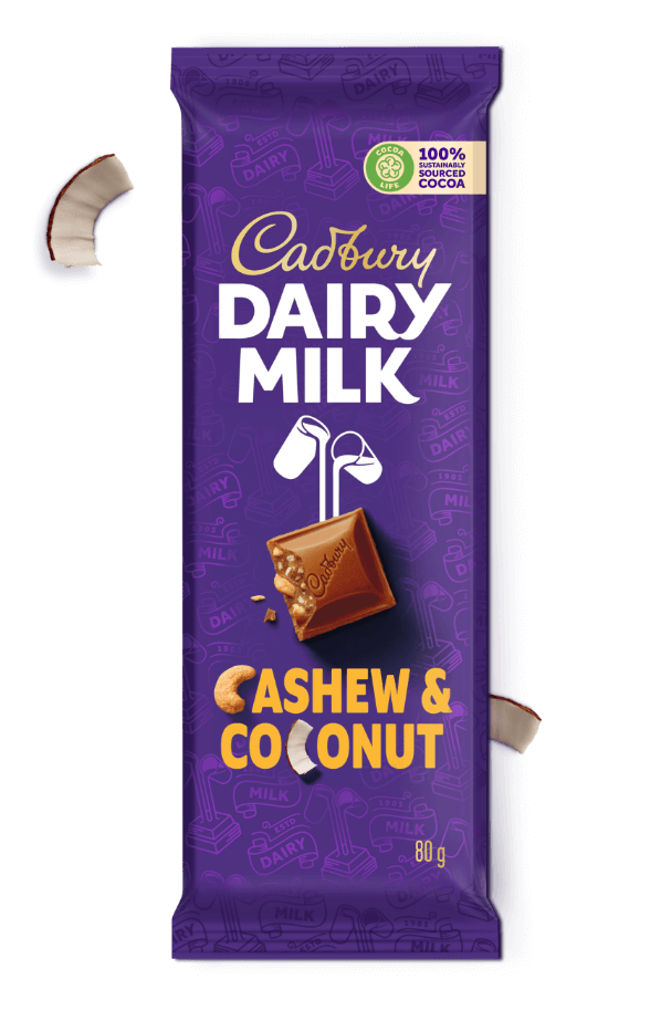 Cadbury Dairy Milk Cashew &Coconut 55Gx18
