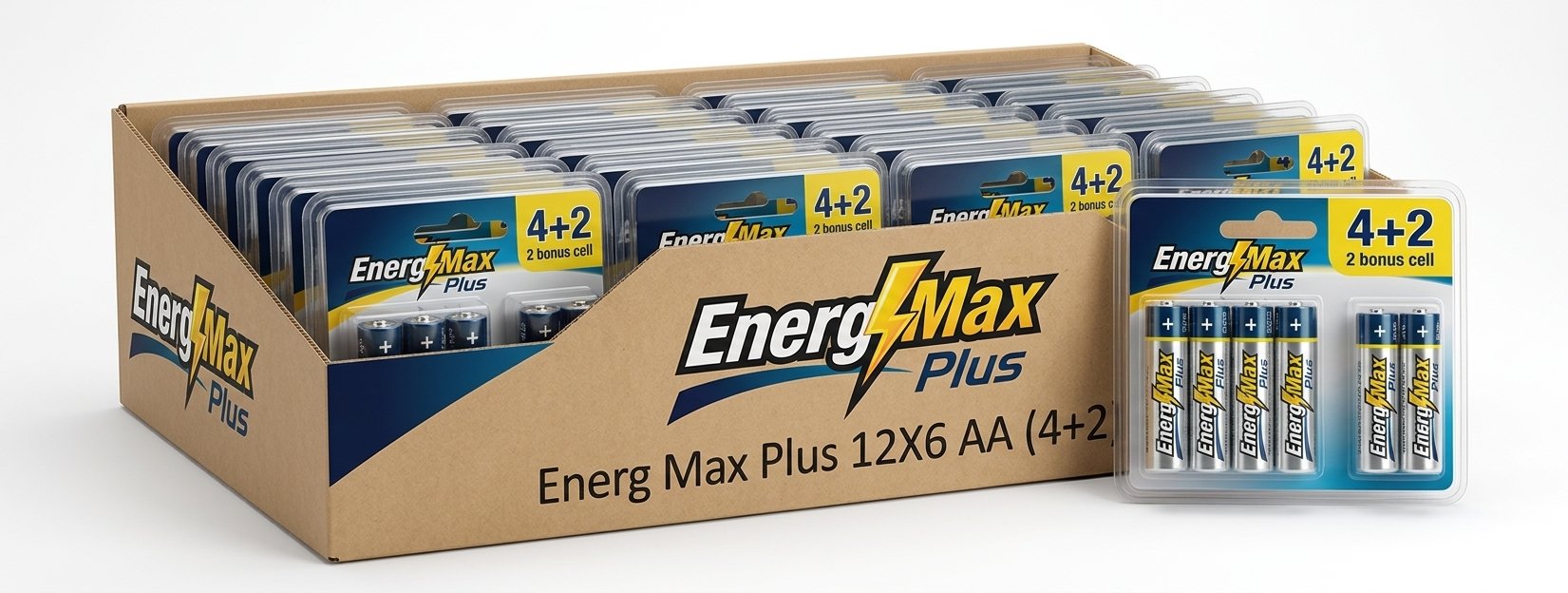 Energ Max Plus 12X6 AA (4+2)