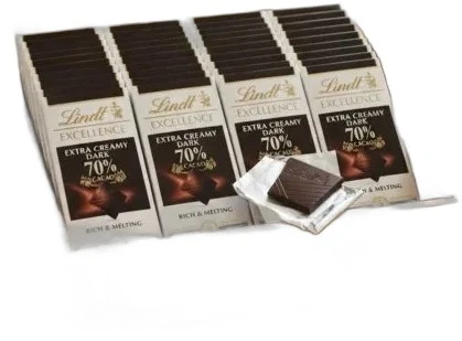 LINDT EXTRA CREAMY DARK CHOCOLATE 17X80G