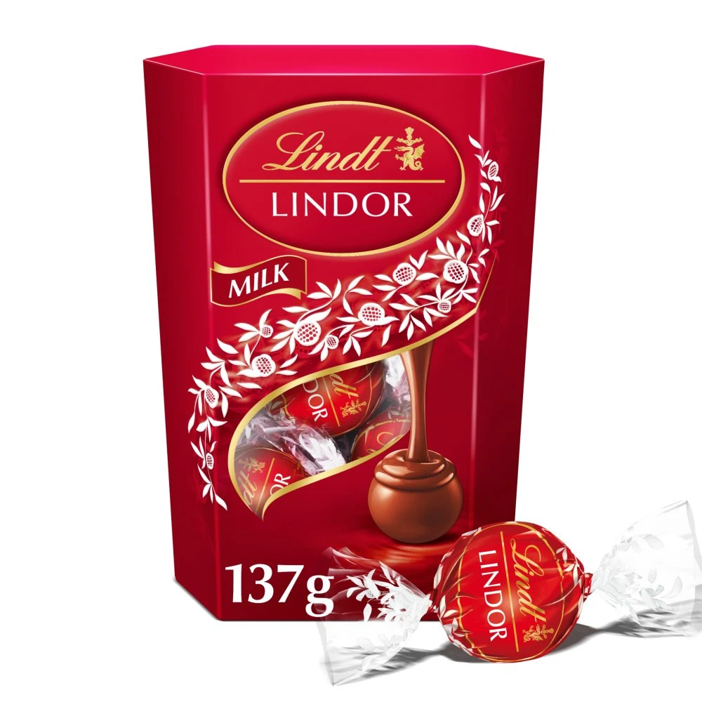 LINDT LINDOR MILK 8X137GM