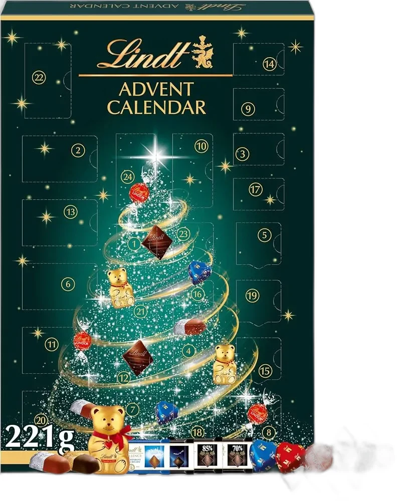 LINDT TREE CALENDAR 8X221GM