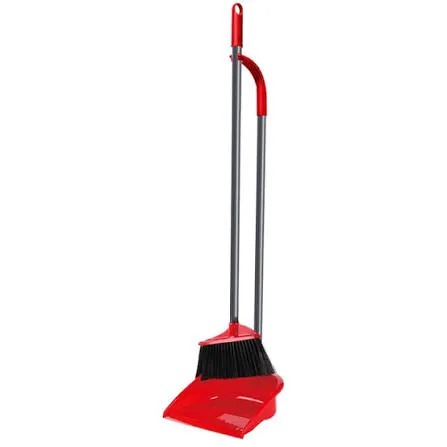 Vileda long handle Dustpan Set with Broom