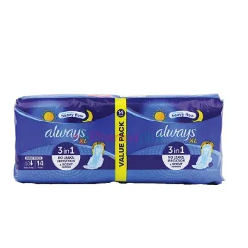 ALWAYS MAXI ULTRA THICK EXTRA LONG DAY AND NIGHT DUO