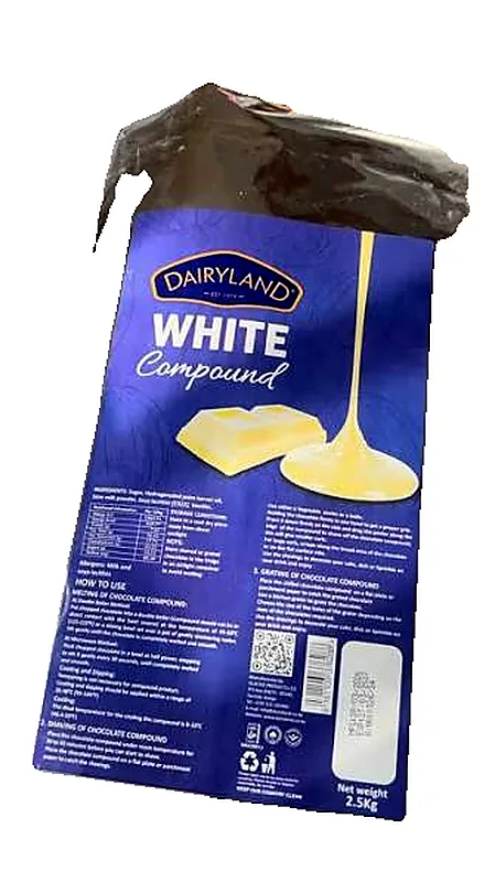 CHOCOLATE BLOCK 2.5KG WHITE D/LAND