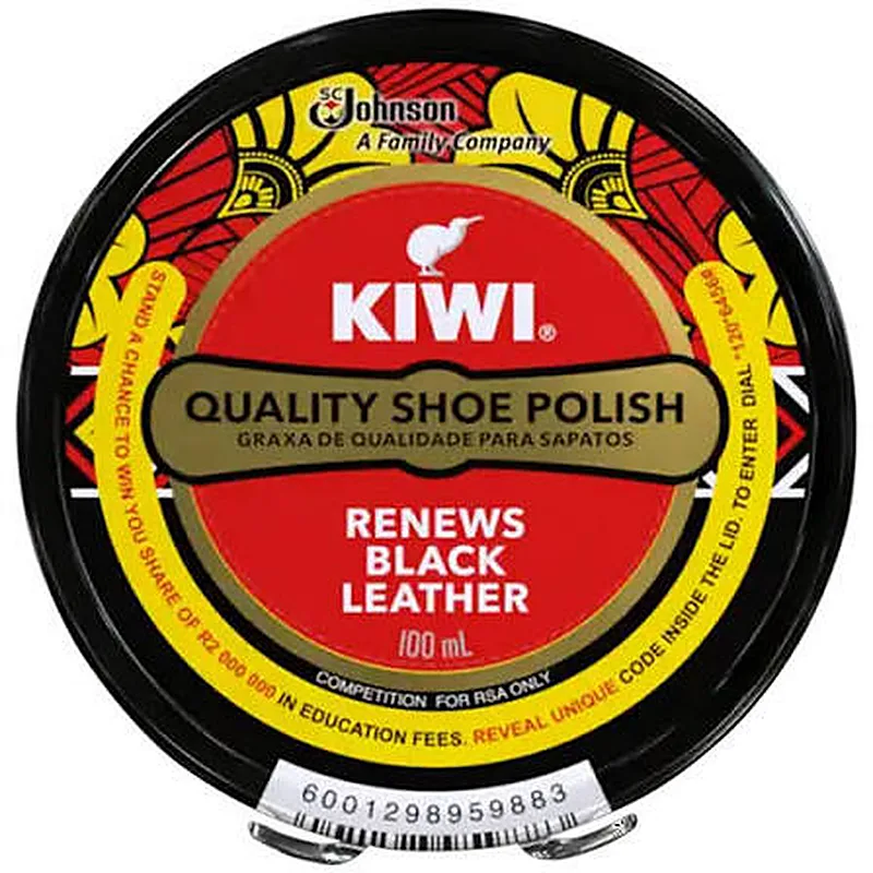 KIWI BLACK SHOE POLISH 100ML